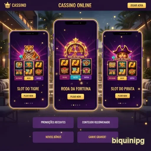 Ilustração de Aproveite o app móvel da biquinipg para jogos seguros